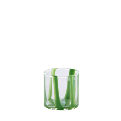 Tealight Ø10x10 cm MULOT glass clear-green