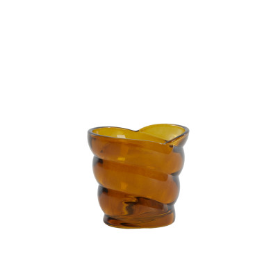 Tealight 10x7x9 cm MALEA glass brown