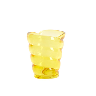 Tealight 10,5x7x12,5 cm MALEA glass yellow