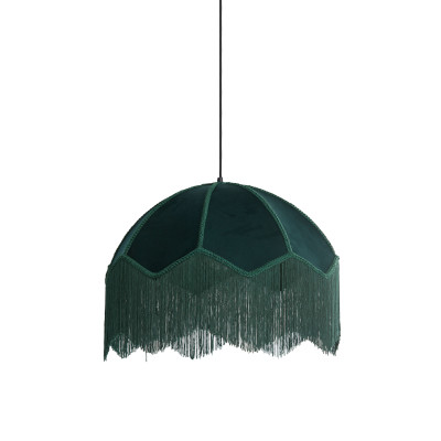 Hanging lamp Ø50x38 cm MALACIA velvet green