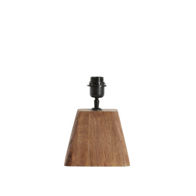 Lamp base 18x13x15 cm KARDAN wood matt brown