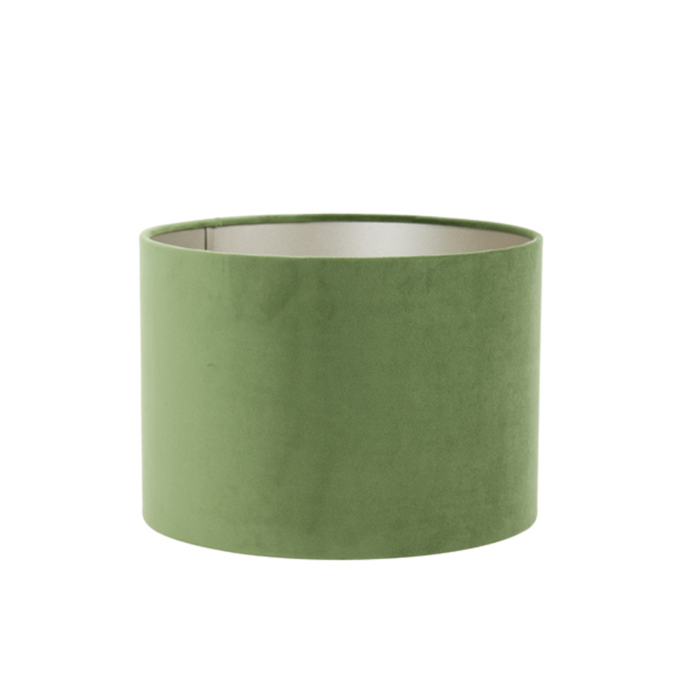 Shade cylinder 25-25-18 cm VELOURS dusty green