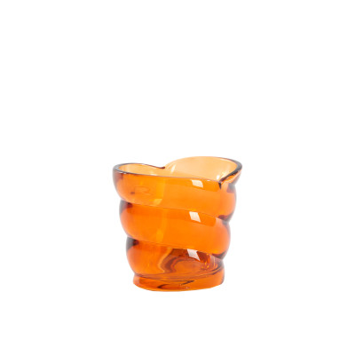 Tealight 10x7x9 cm MALEA glass orange