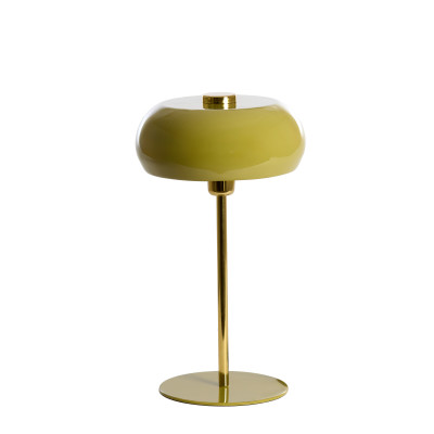 Table lamp Ø26x47 cm SURIN shiny olive green+gold