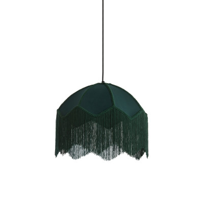Hanging lamp Ø40x33 cm MALACIA velvet green