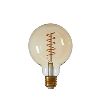 Deco LED globe Ø9,5x14 cm LIGHT 4W amber E27 dimmable