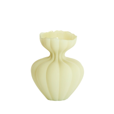 Vase Ø26x32 cm VARENNA glass matt olive green