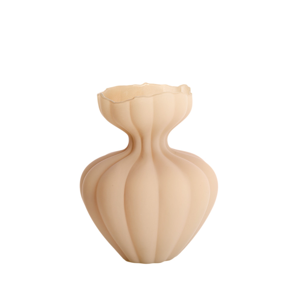 Vase Ø26x32 cm VARENNA glass matt sand
