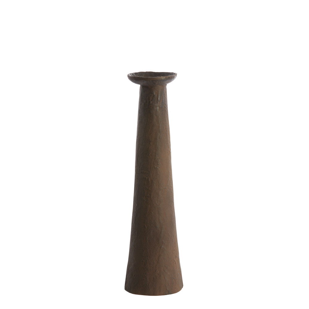 Candle holder 13x11,5x46 cm OTA dark brown