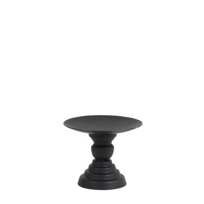 Candle holder Ø10,5x8,5 cm POZZO matt black