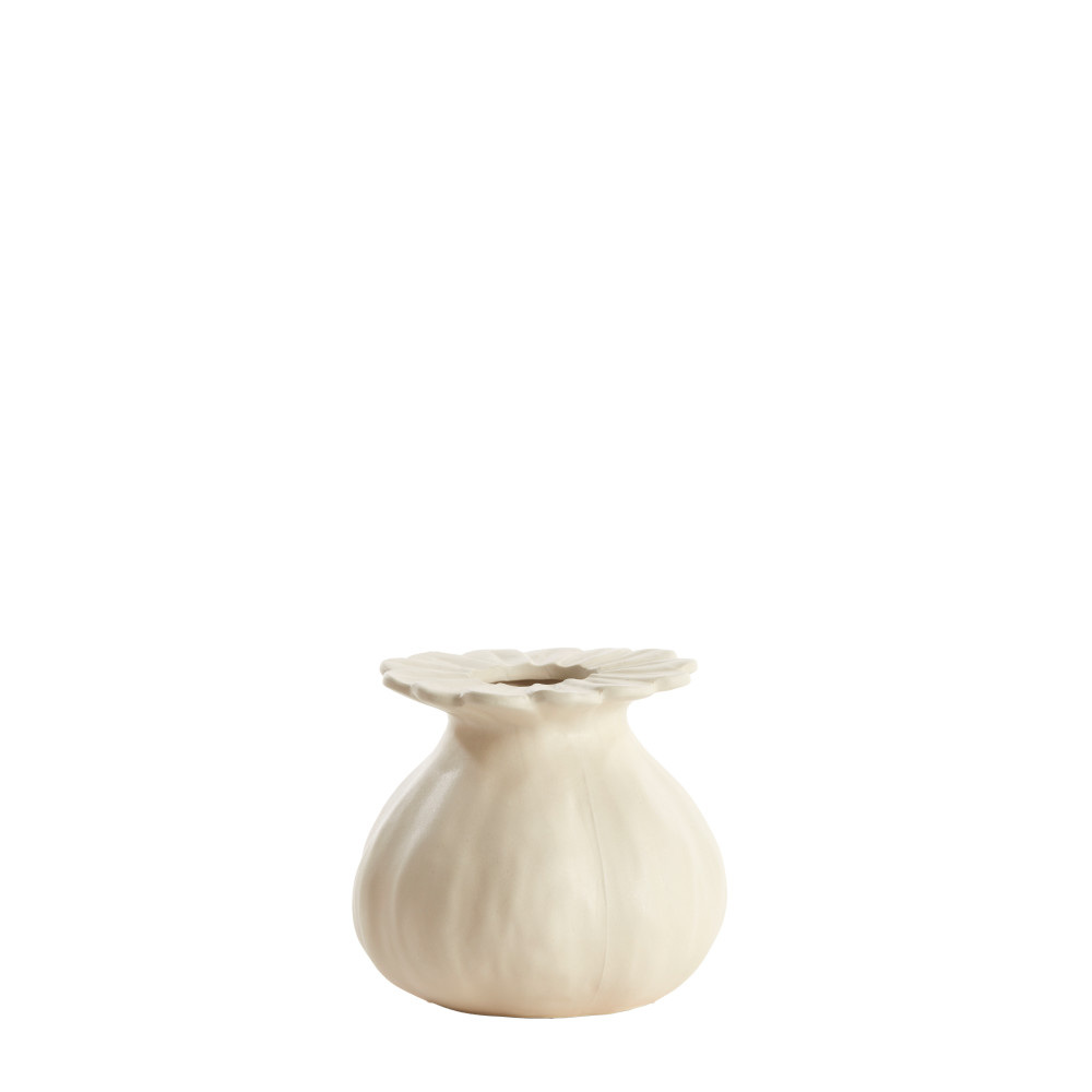 Vase deco Ø14x13 cm REWA ceramics cream