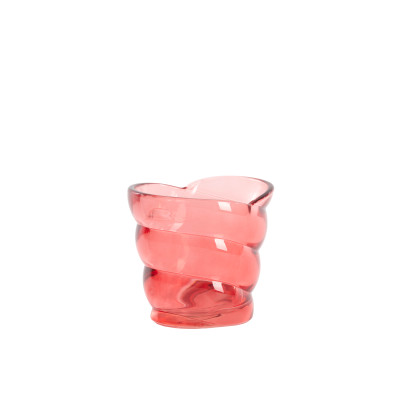 Tealight 10x7x9 cm MALEA glass red