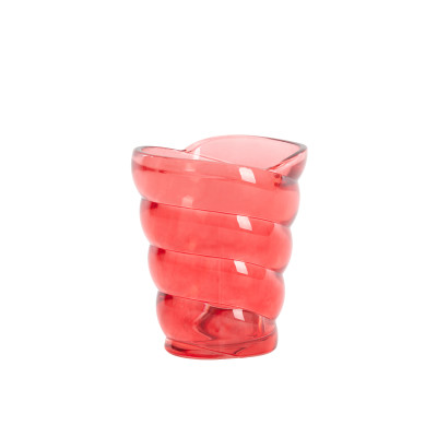 Tealight 10,5x7x12,5 cm MALEA glass red