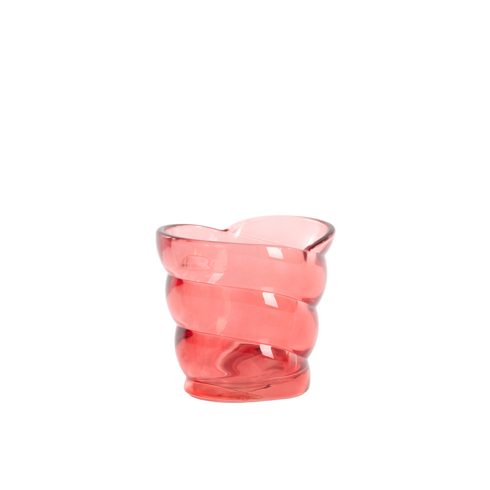 Tealight 10x7x9 cm MALEA glass red