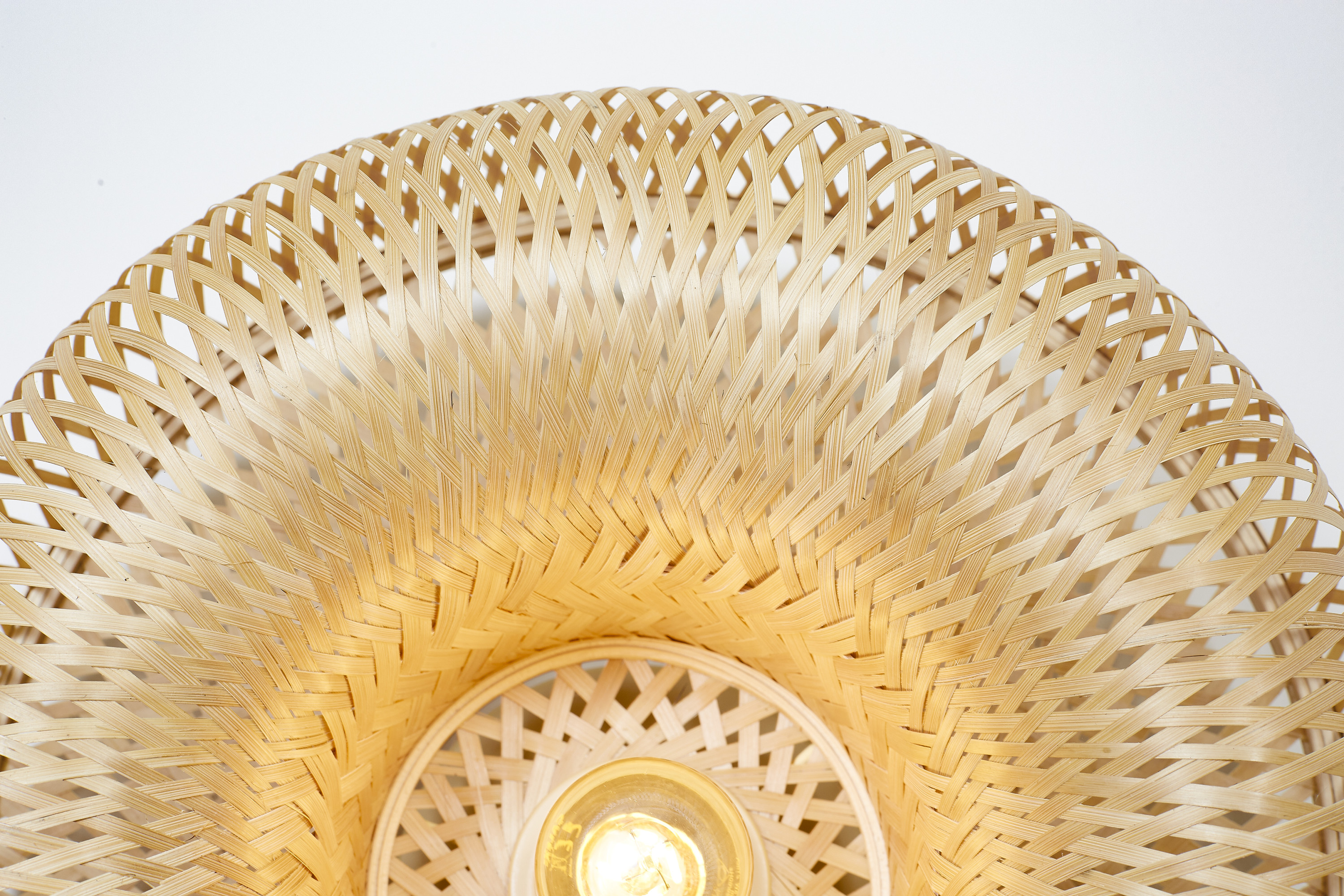 Ceiling lamp Barbados halfround shade Ø35xh.15cm natural