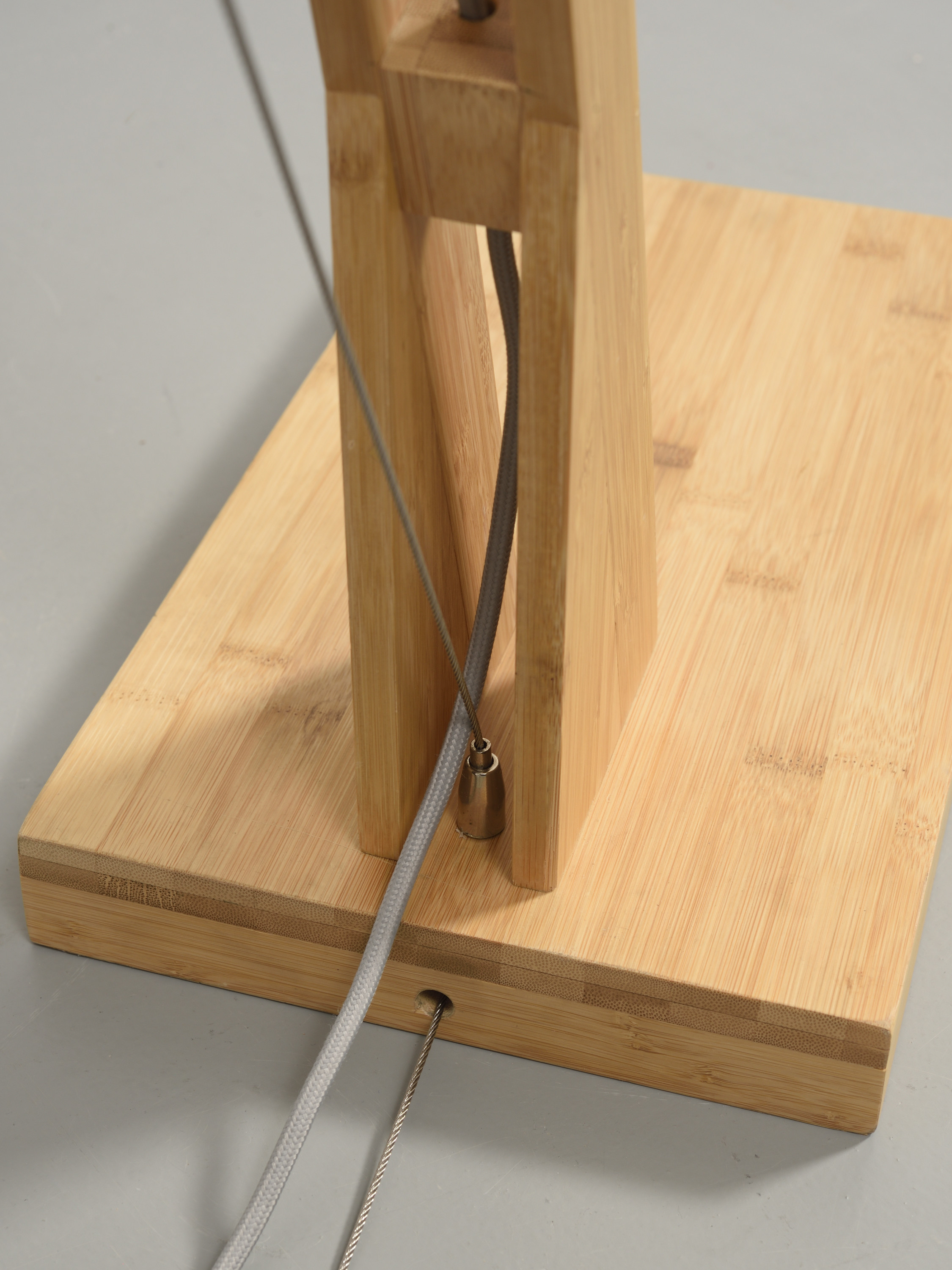 Floor lamp Palawan bamboo h.207cm/shade 60x15cm nat/bl.