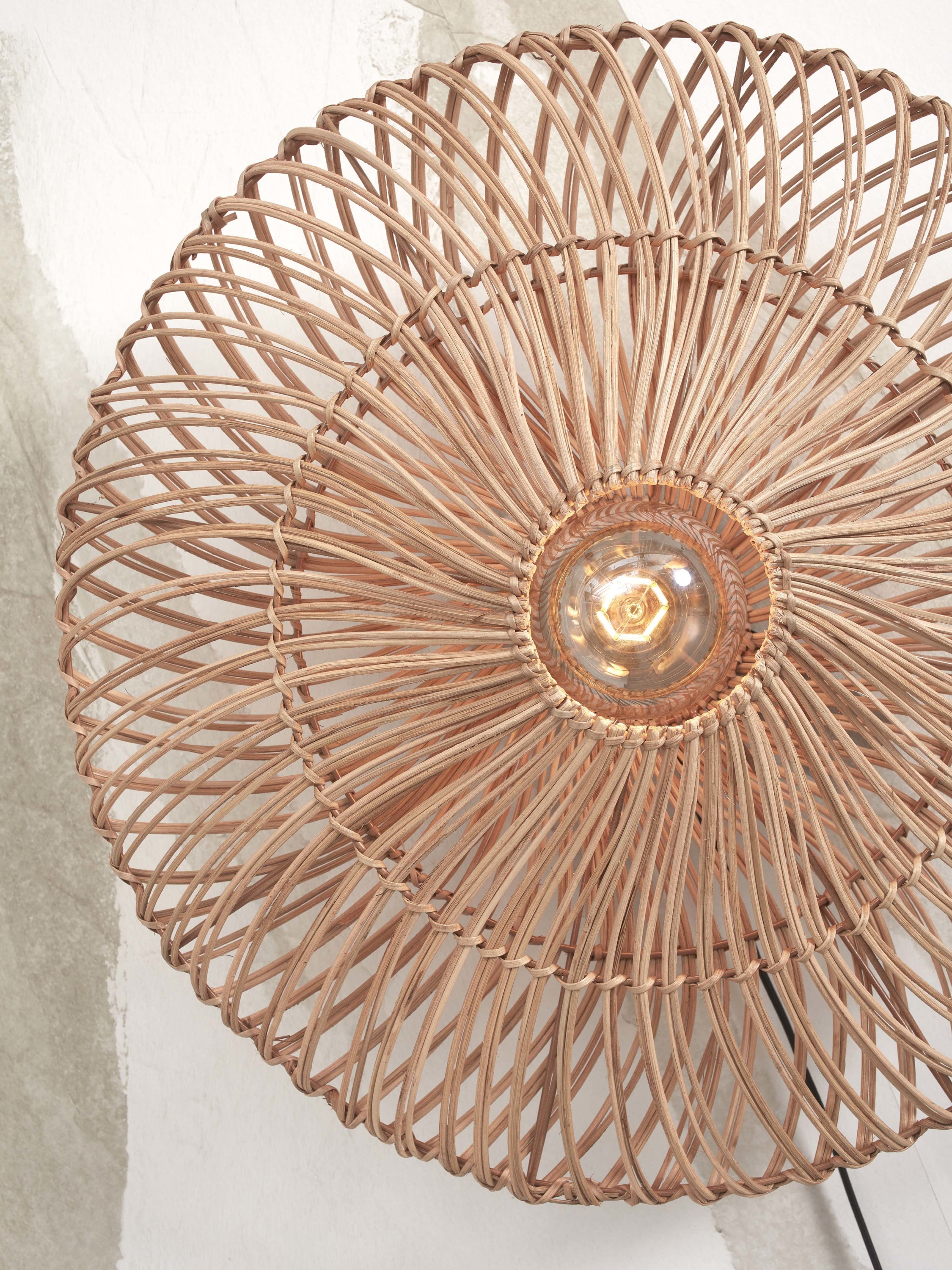 Wall lamp Zanzibar S rattan/flat dia.40xh.12cm, natural