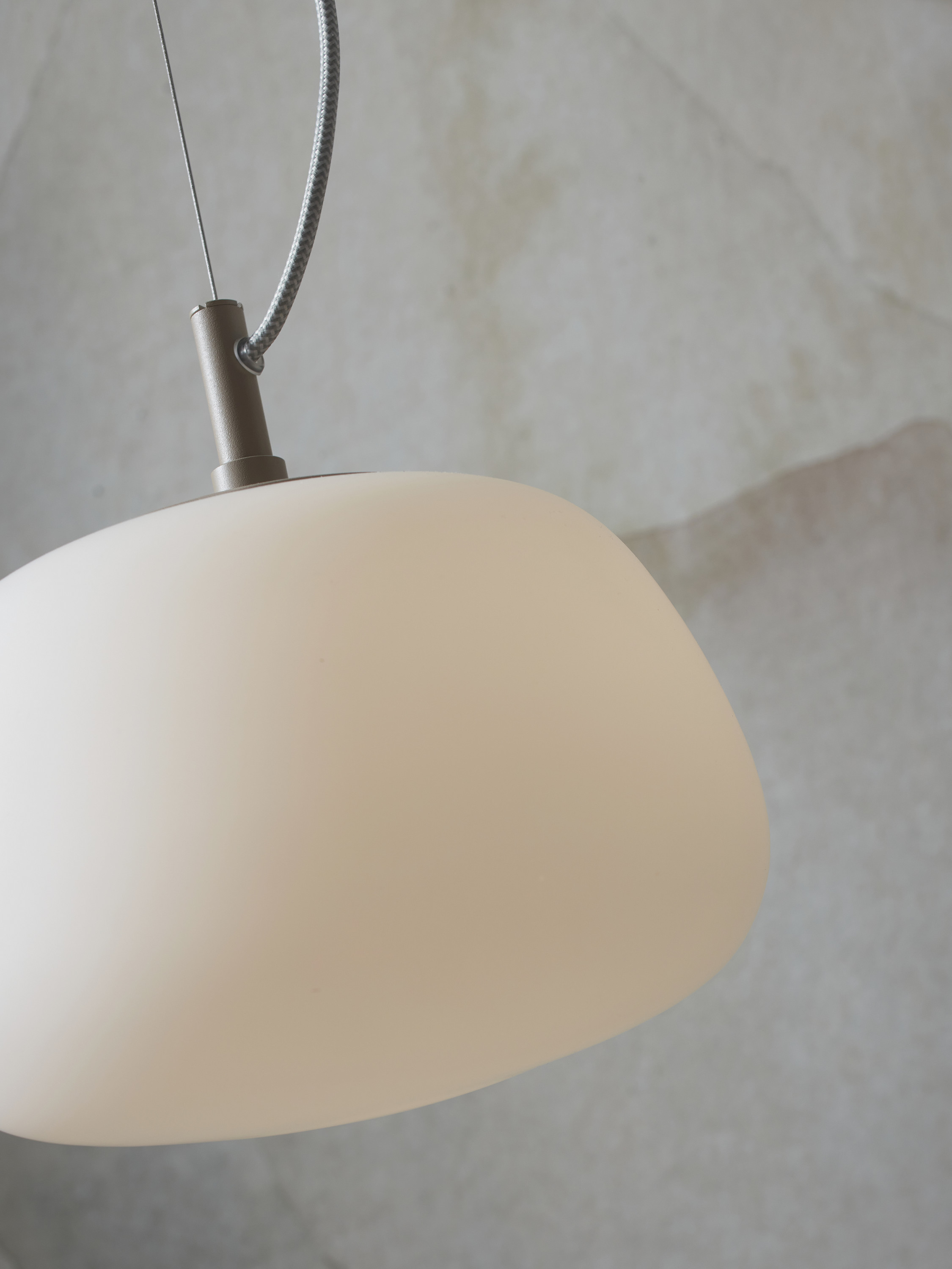 Hanging lamp Sapporo white/sand, S