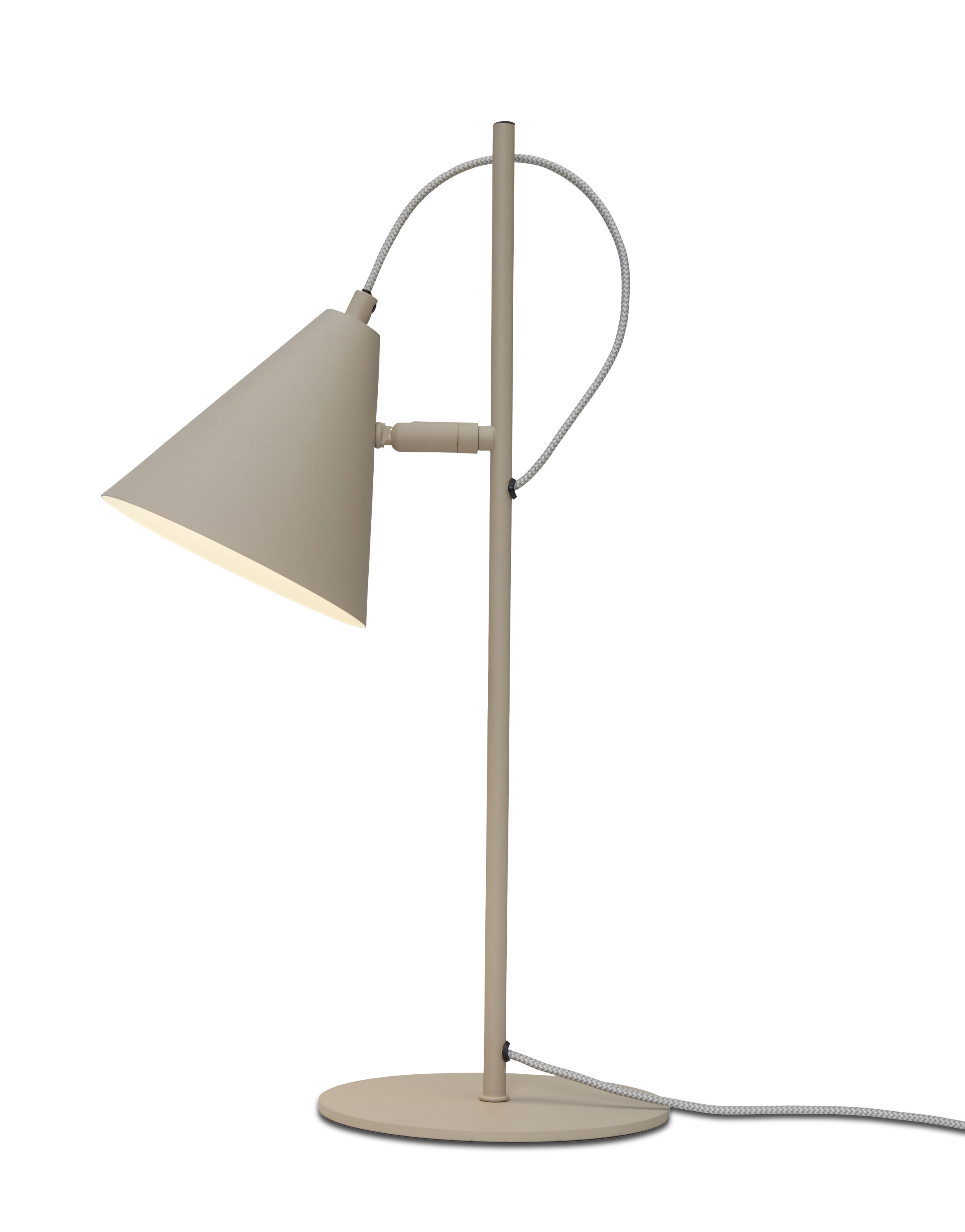 Table lamp Lisbon pointed shade, sand