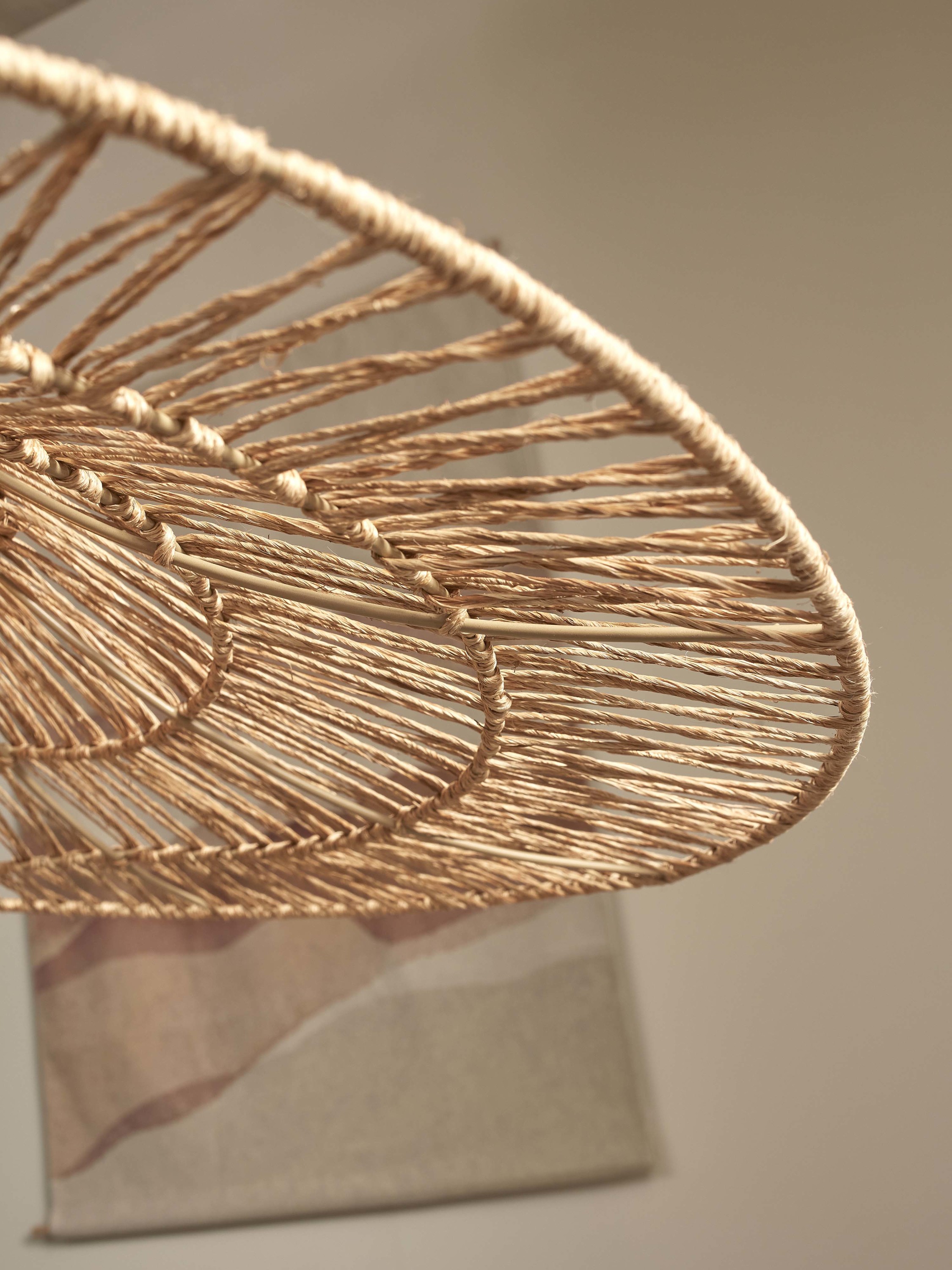 Hanging lamp CUZCO jute Ø65x20cm, natural