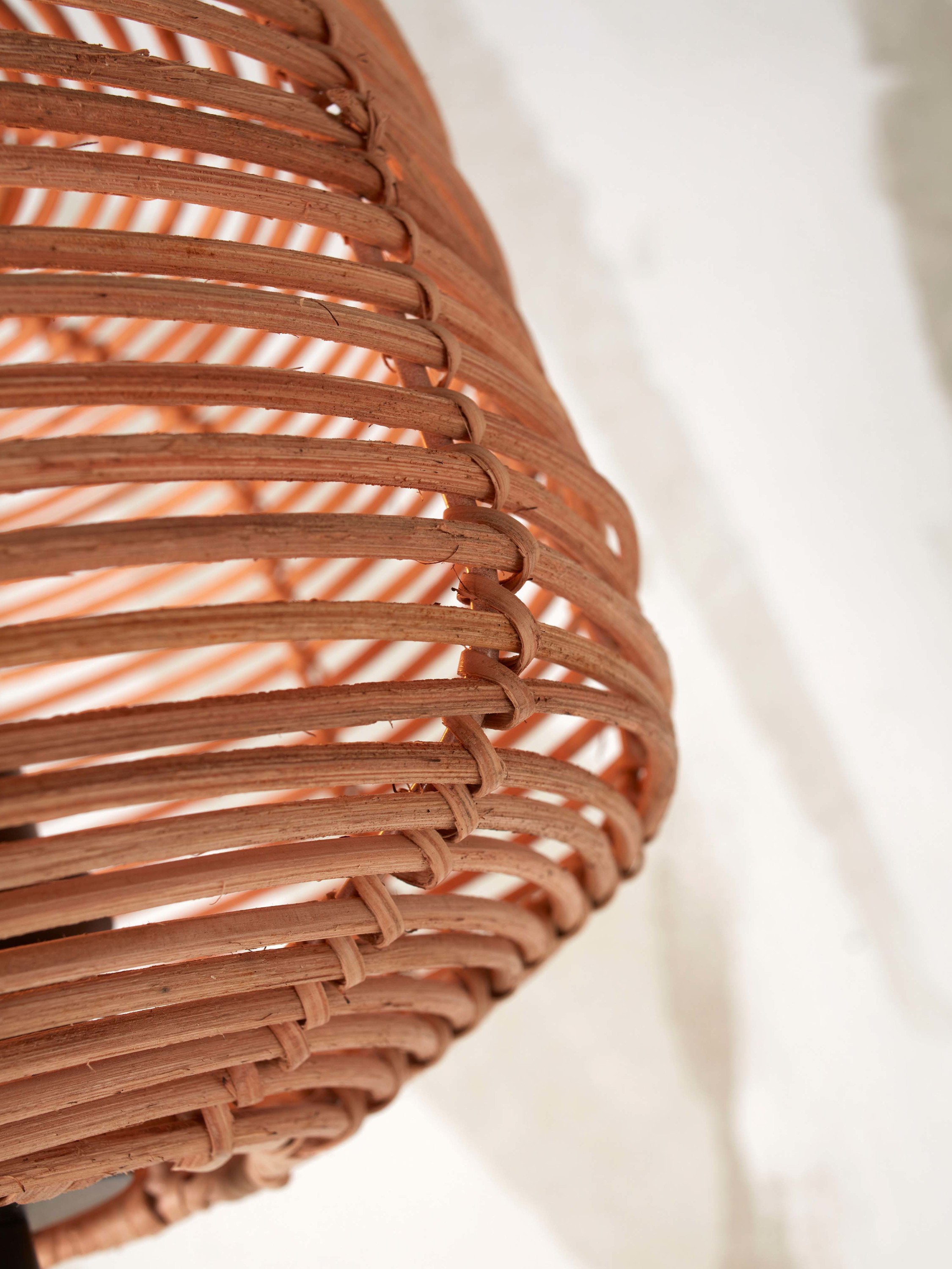 Table lamp Tanami bamboo nat. h.40cm/shade dia.25xh.20cm rattan, nat.