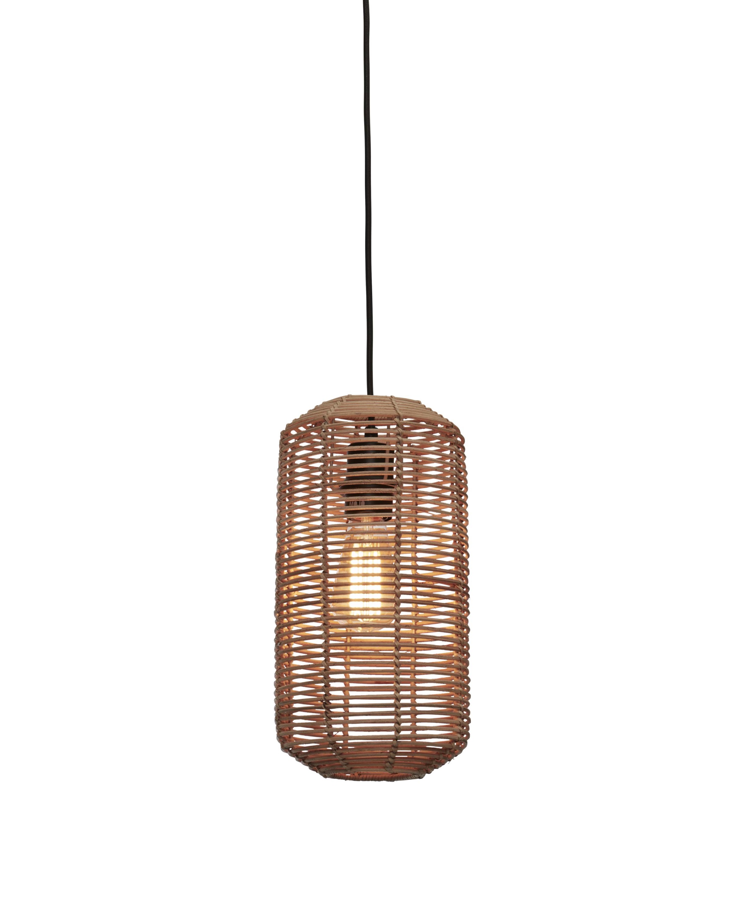 Hanging lamp Tanami L rattan tube dia.18xh.35cm, natural