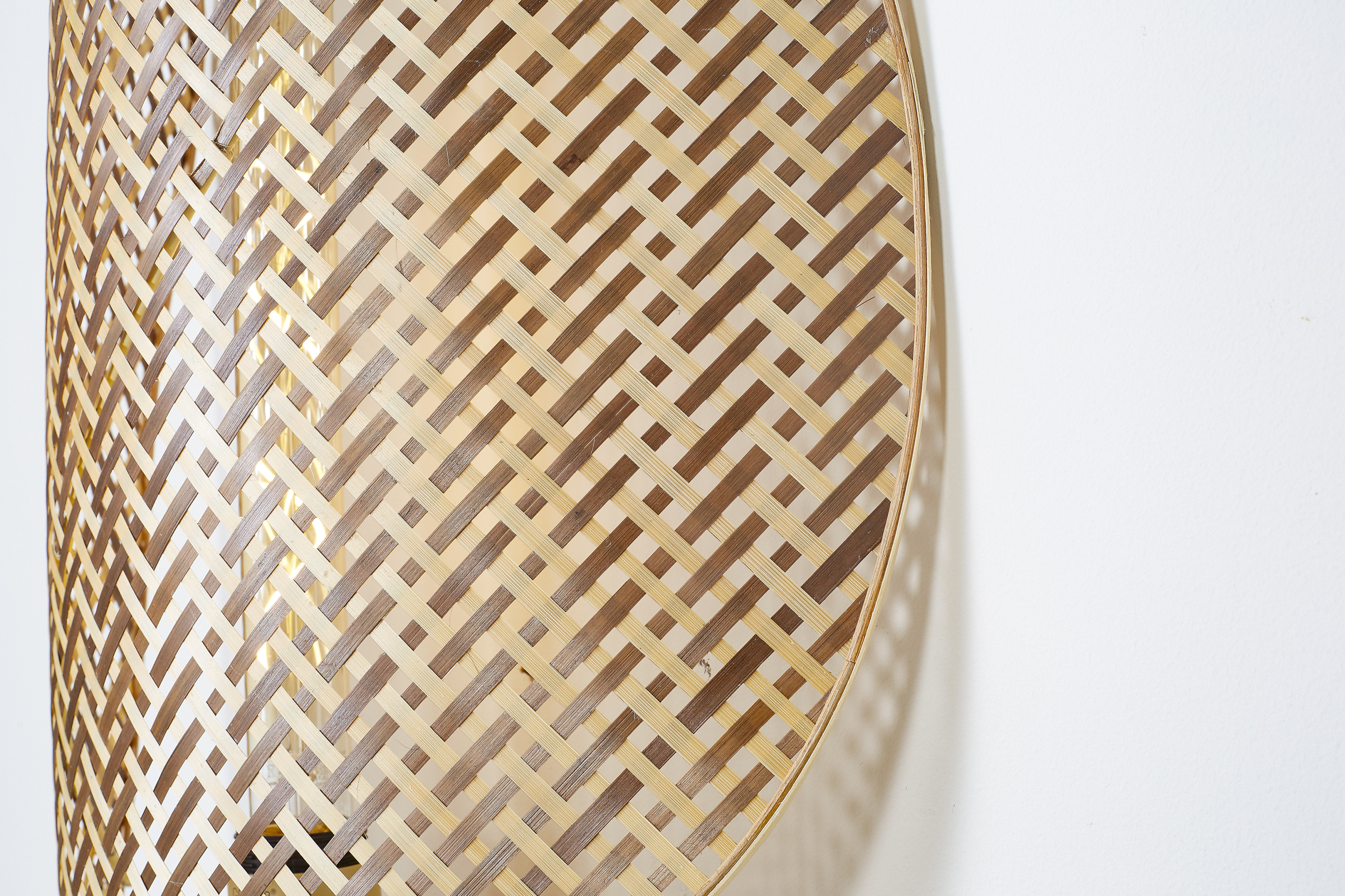 Wall lamp Kinabalu shade 40x10xh.50cm natural brown