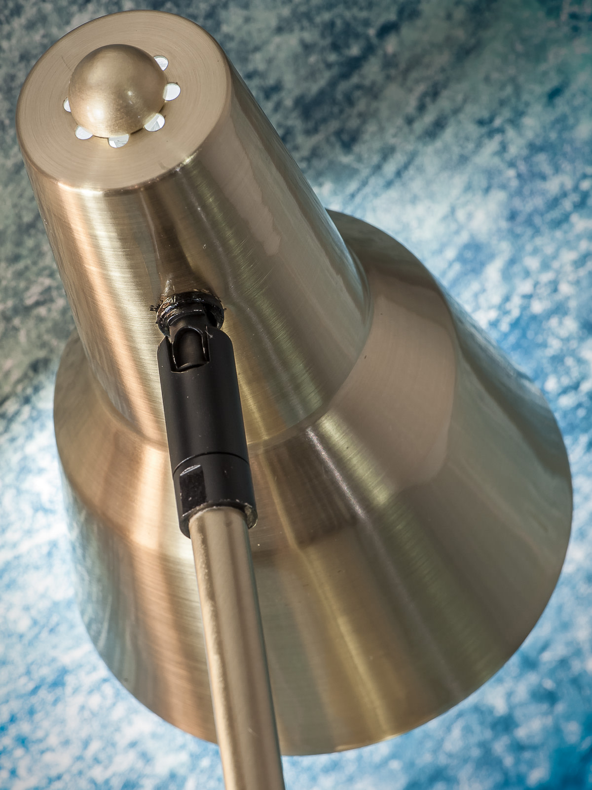 Table lamp iron Valencia w.35xh.44cm/shade dia.12,5xh.20cm, gold